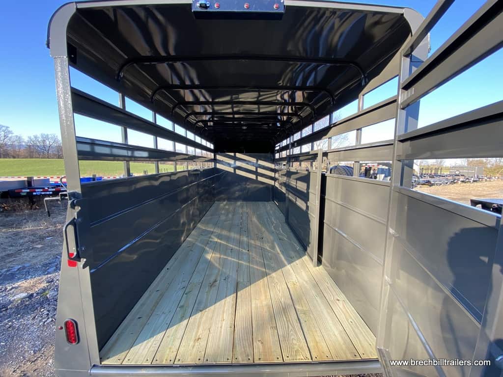 Inside the Valley Gooseneck Stock Trailer