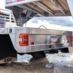 EBY aluminum flatbed truck body Rear Bumper professionally installed in Pennsylvania