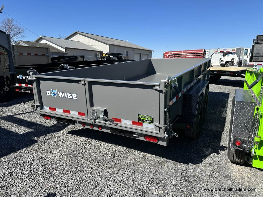 Parked Bwise DLP 15K Heavy Duty Dump Trailer 7’x16’ (DLP16-15)