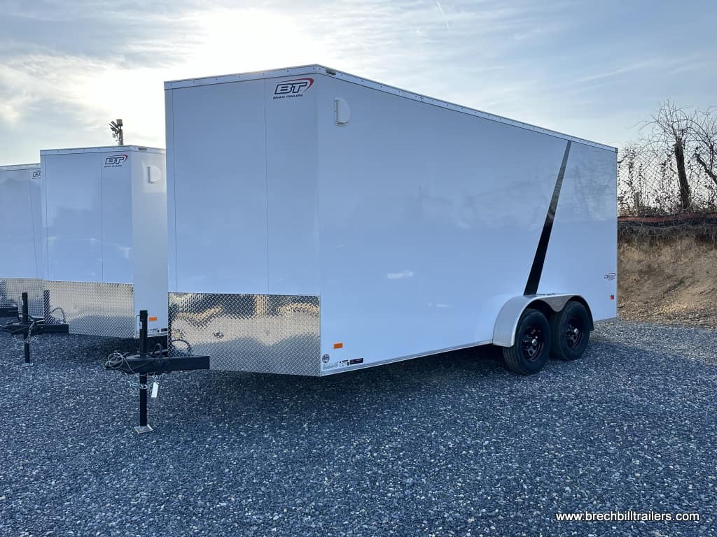 Bravo Scout 7K Enclosed Cargo Trailer 7’x16’ (SC716TA2) side view