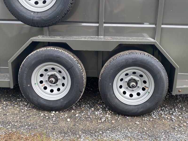 A brand new Valley 7K Steel Livestock Trailer 7x16