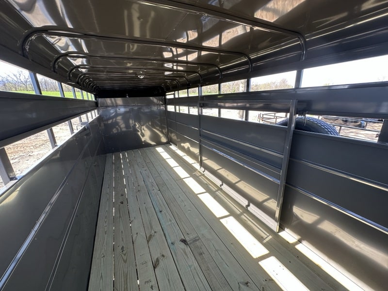 Inside the Valley 12K Gooseneck Stock Trailer 6’8″x18' (76818)