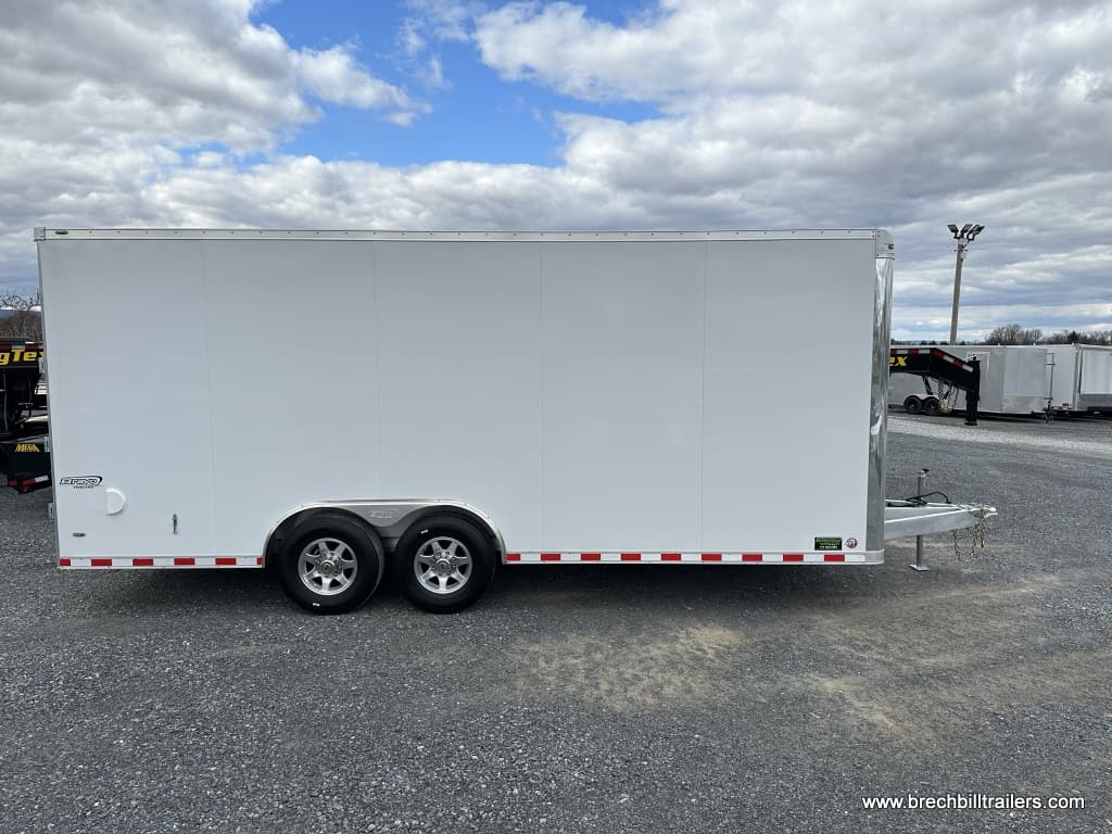 Side of the Bravo Star 12K Enclosed Aluminum Cargo Trailer