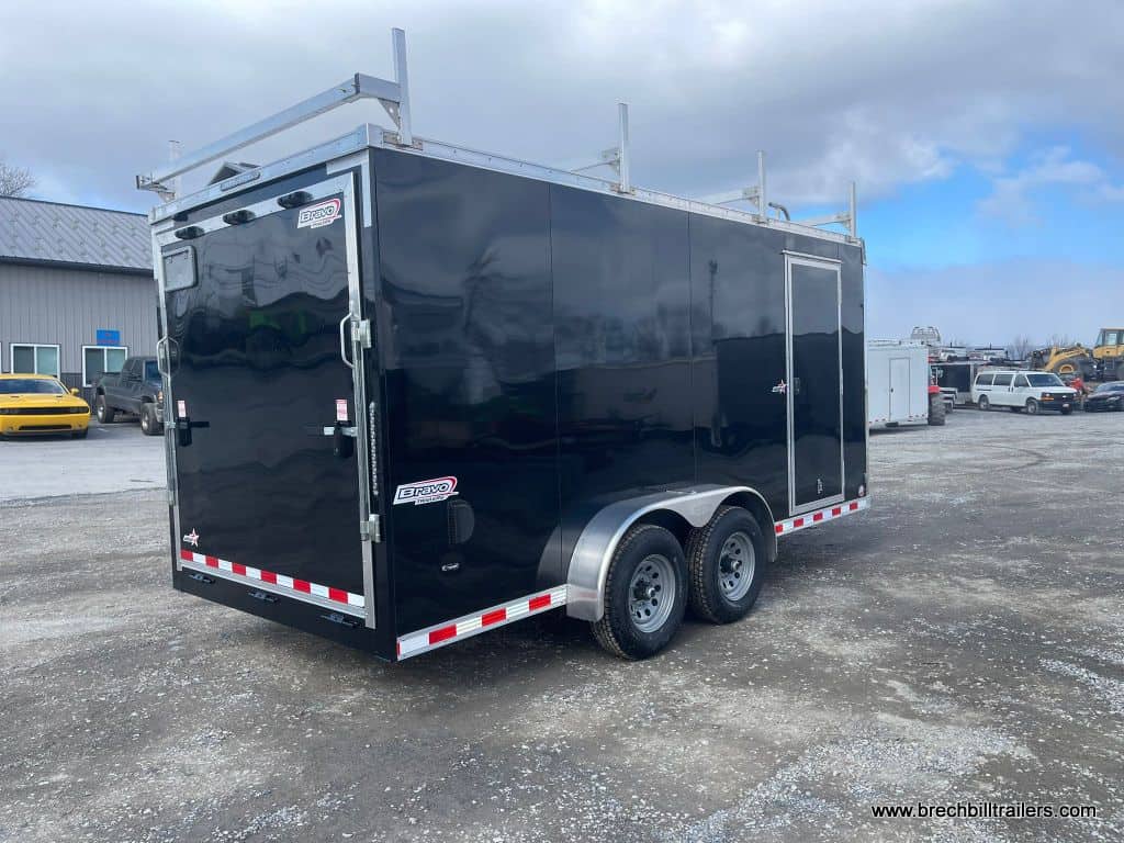 Side view of the Bravo Scout 10K Enclosed Cargo Trailer