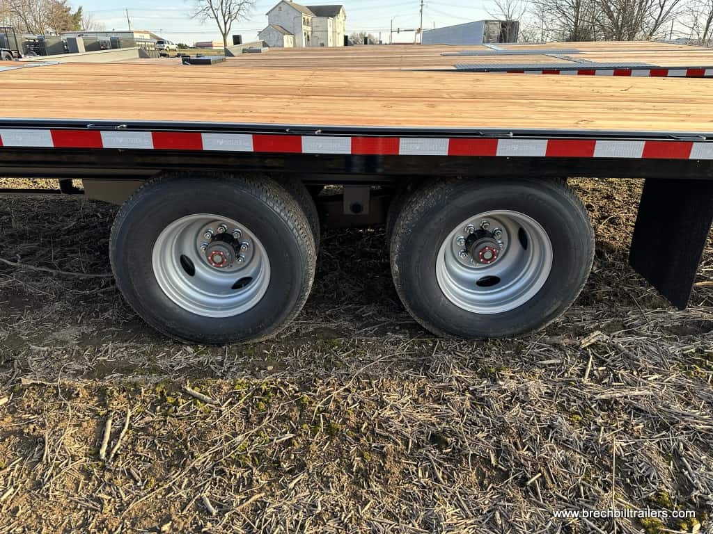 Wheels on the Bwise 26K Hydraulic Tilt Deck Over Trailer