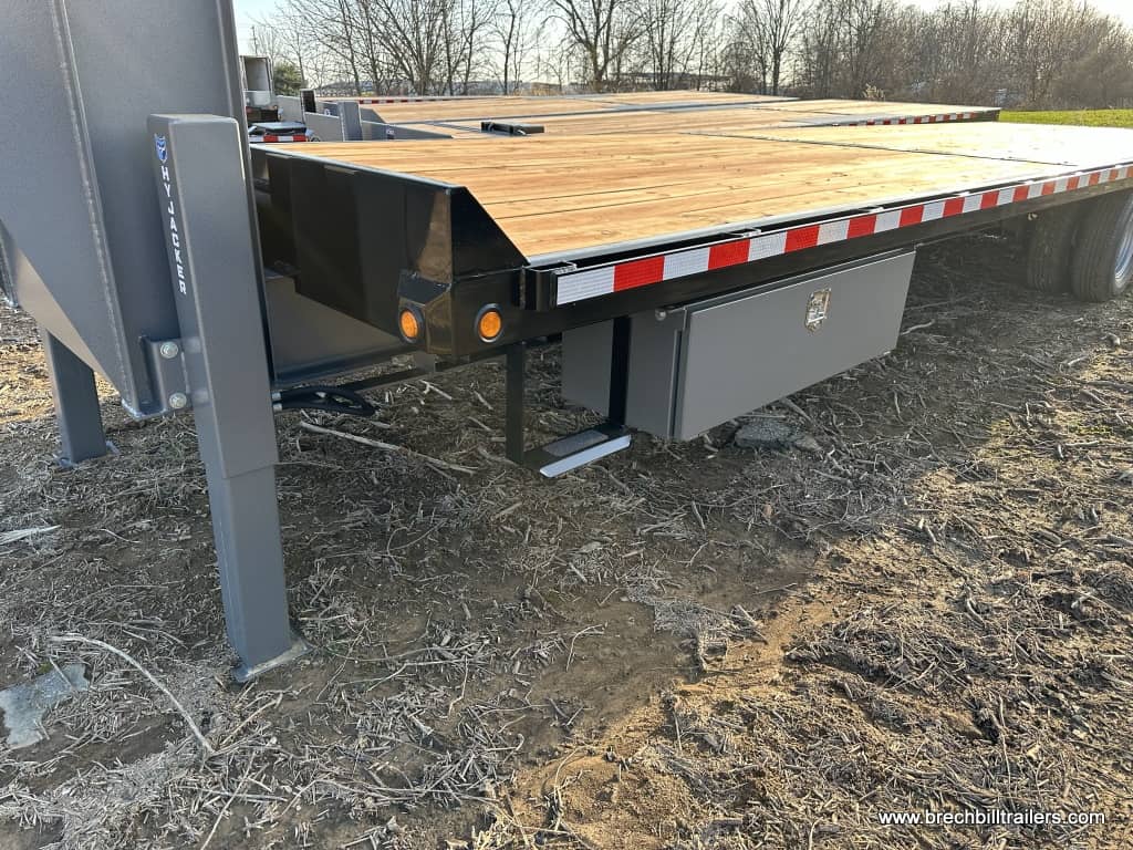 Toolbox on the Bwise 26K Hydraulic Tilt Deck Over Trailer