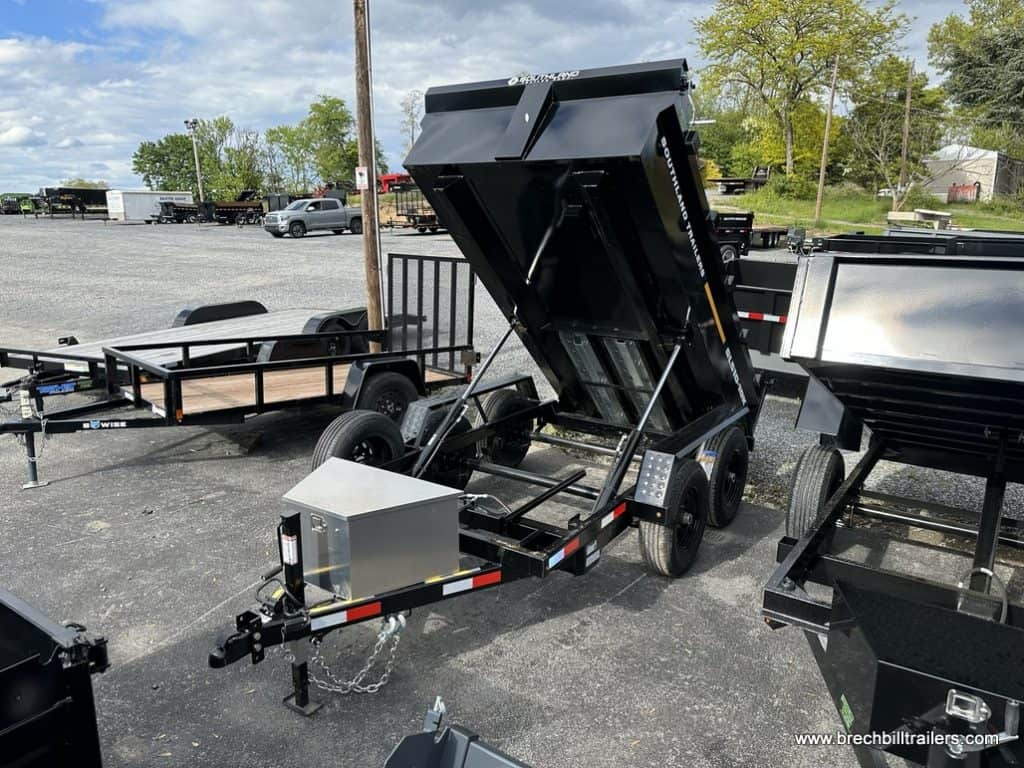A 5x10 Southland 10K Tandem Axle Dump Trailer