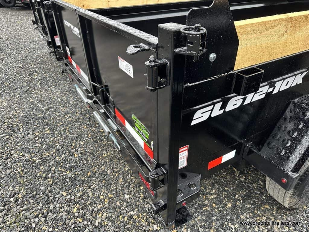 Back gate on the Southland 10K Tandem Axle Dump Trailer