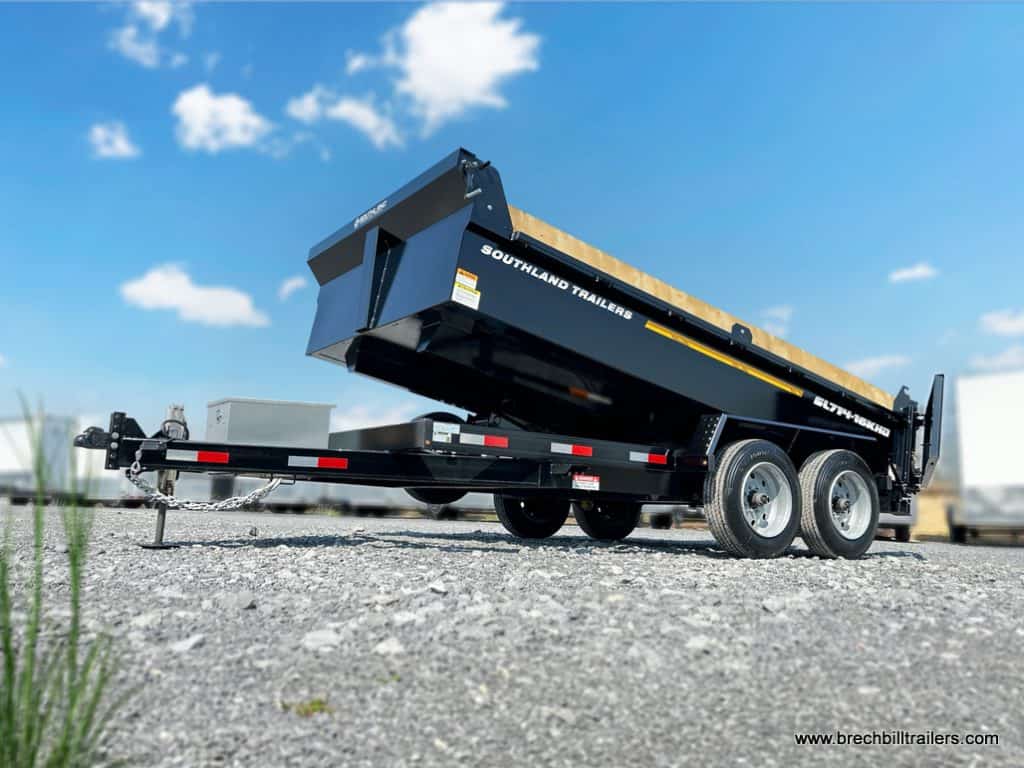 A new 7x14 Southland 16K Heavy Duty Dump Trailer
