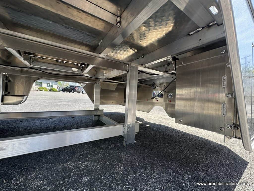 Under the EBY Free Country Truck Bed 8’6”x81″ for 56" CA Single Rear Wheel