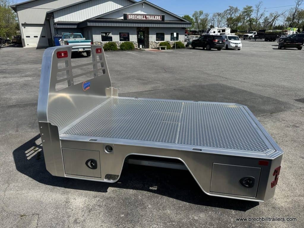 Full view of a EBY Free Country Truck Bed 8’6”x81″ for 56" CA Single Rear Wheel
