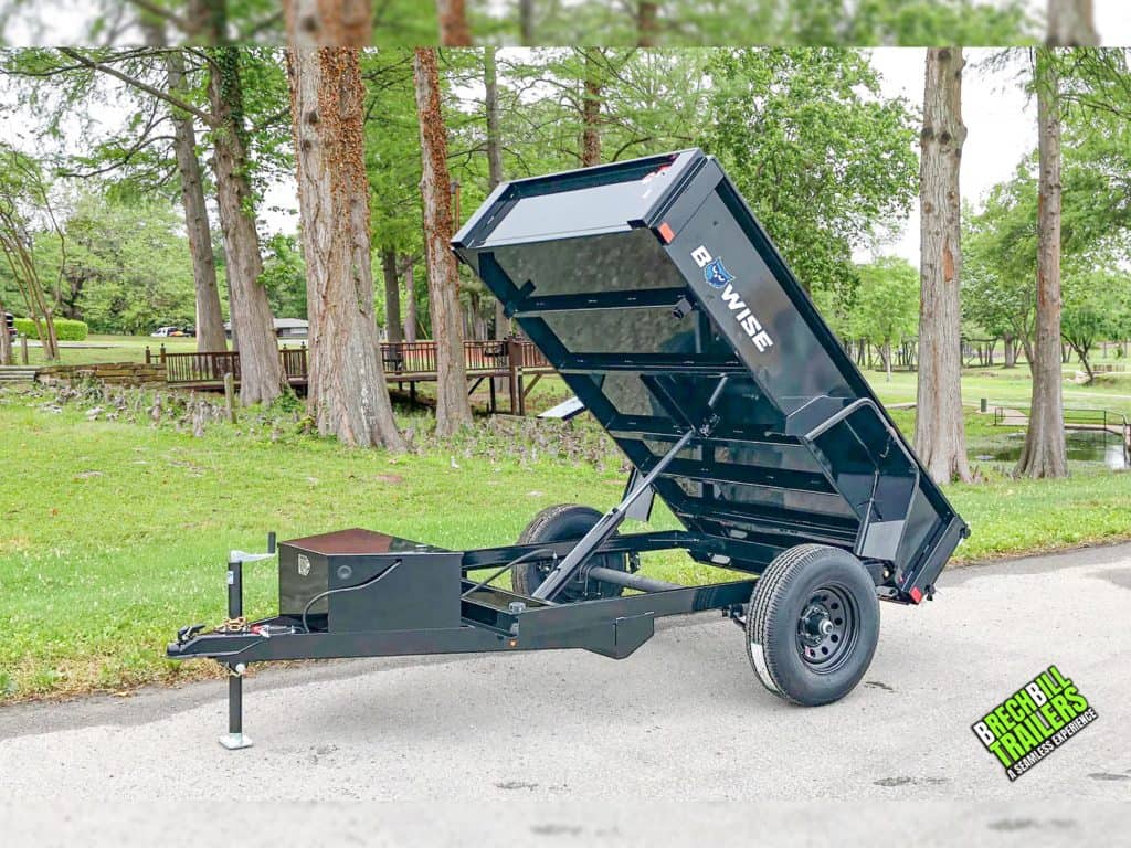 A new Bwise dump trailer on display