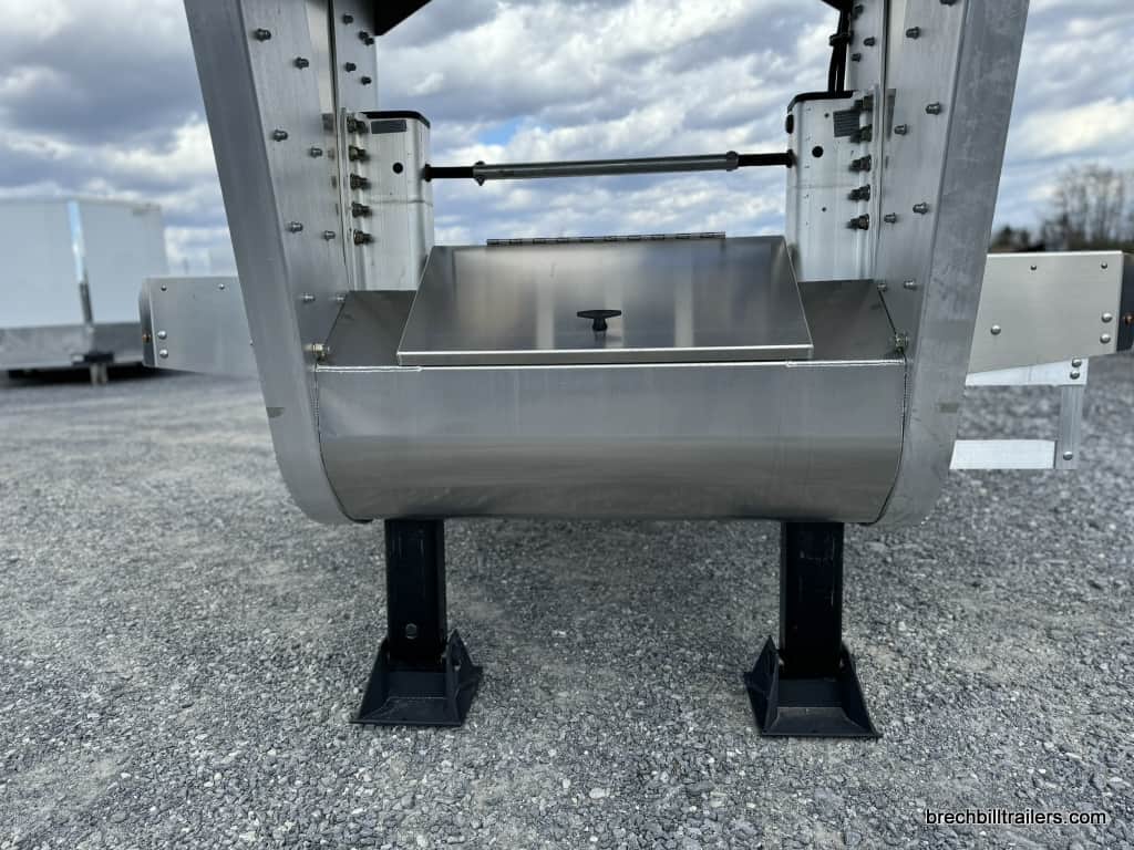 An EBY deck over gooseneck trailer for sale.