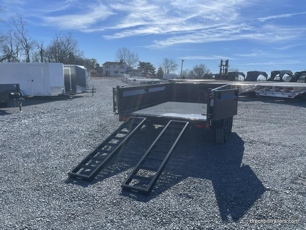 Bwise LP LE 10K Low Pro Dump Trailer with ramps out.