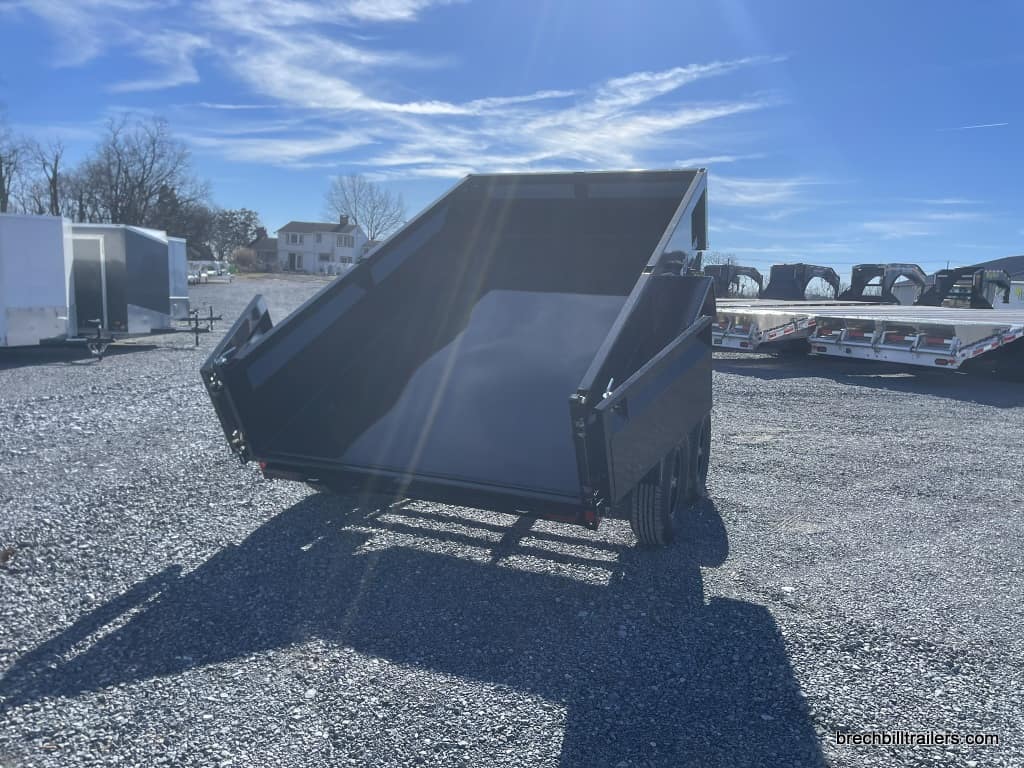 Bwise LP LE 10K Low Pro Dump Trailer 6x10 dump position.