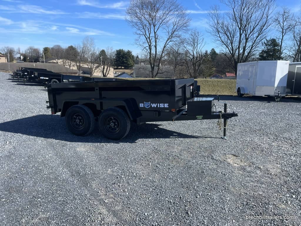 Side view of the Bwise LP LE 10K Low Pro Dump Trailer