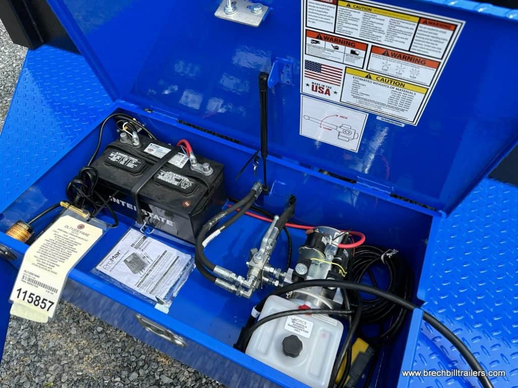 Inside the battery box area.