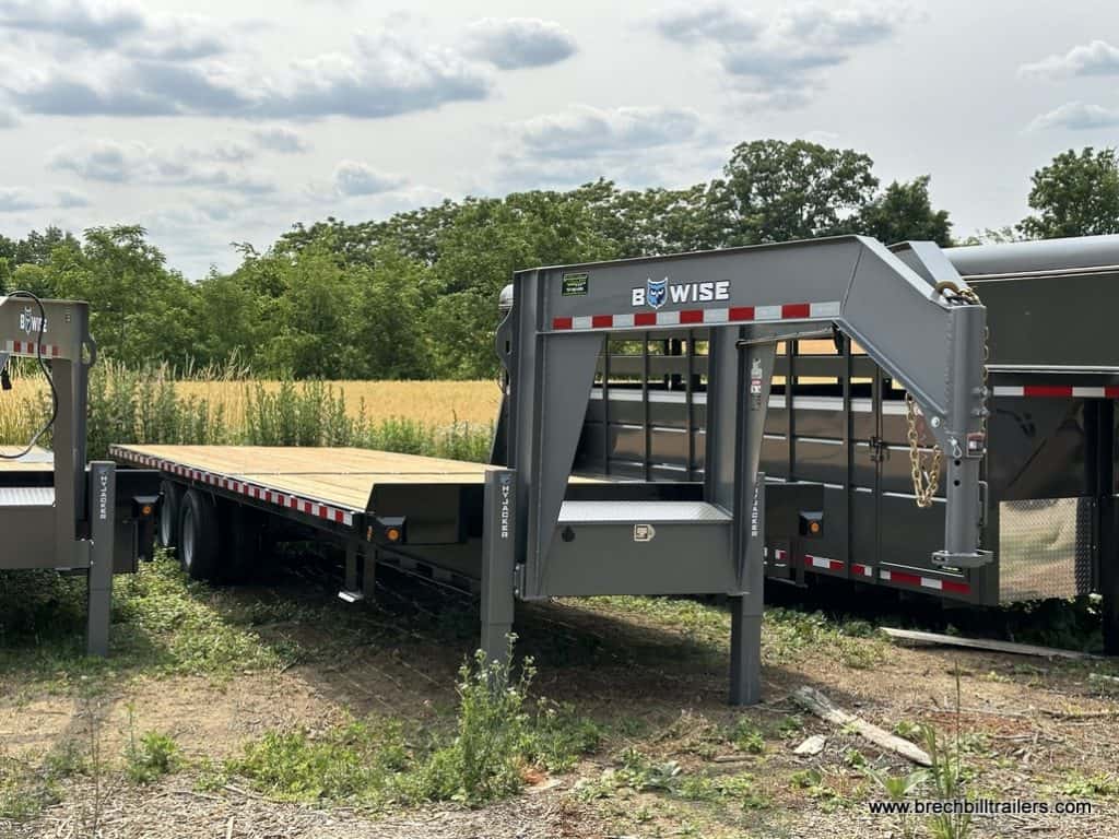 A new 30ft Bwise 26K Hydraulic Tilt Deck Over Trailer