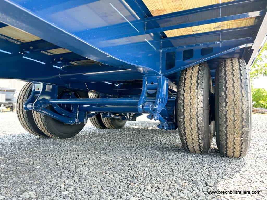 Wheels on the Belmont 26K Heavy Duty Gooseneck Trailer