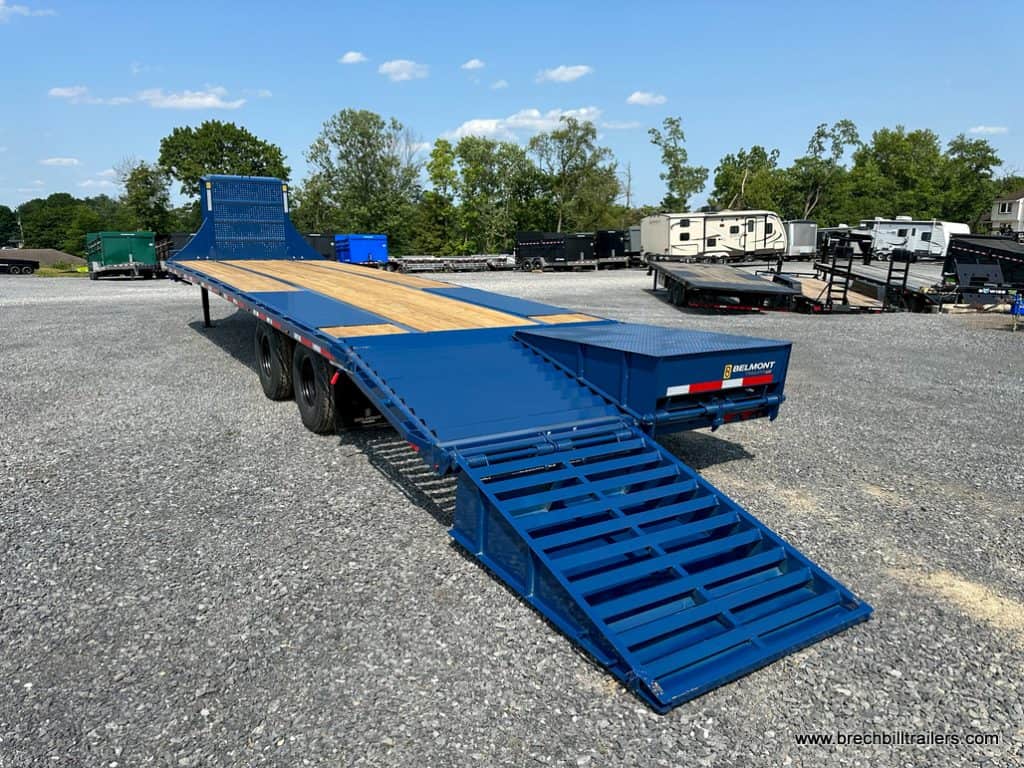 Ramp folded down on one side for demonstration.