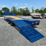 Ramp folded down on one side for demonstration.