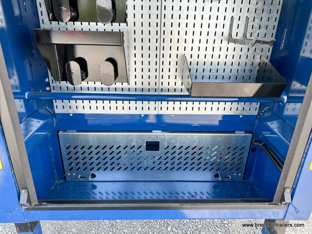 A sapphire blue belmont gooseneck trailer for sale