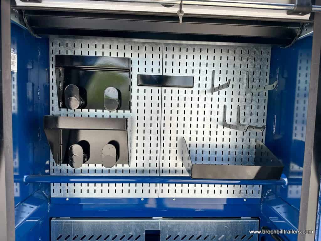 Toolbox on the gooseneck trailer.