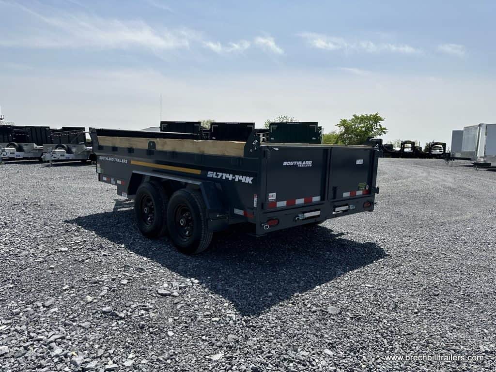 Southland 15K Tandem Axle Dump Trailer back view