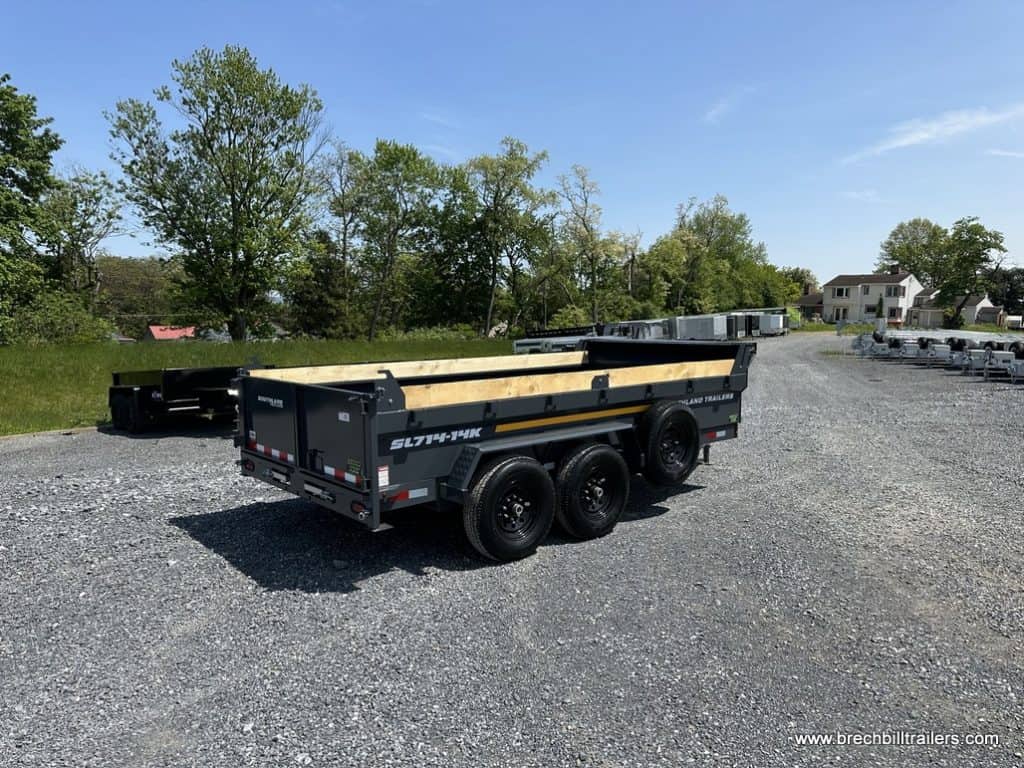 Side view of the Southland 15K Tandem Axle Dump Trailer