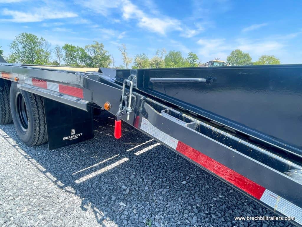 Closeup of the trailer's ramps.