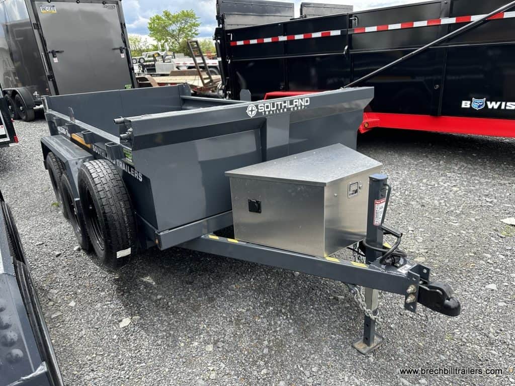 Front of Southland 7K Tandem Axle Dump Trailer 5'x10' (SL510-7K)