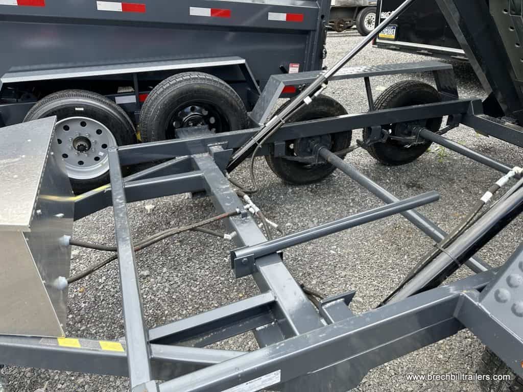 Gray frame on the Southland 7K Tandem Axle Dump Trailer 5'x10' (SL510-7K)