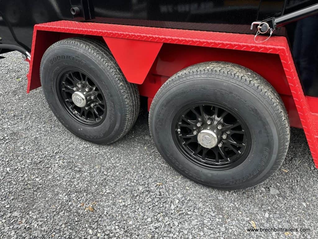 Wheels on the Bwise DU 15.4K Ultimate Dump Trailer