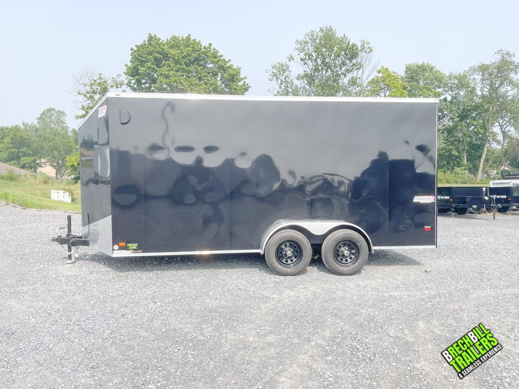 Brand new black Bravo Scout 7K Enclosed Cargo Trailer