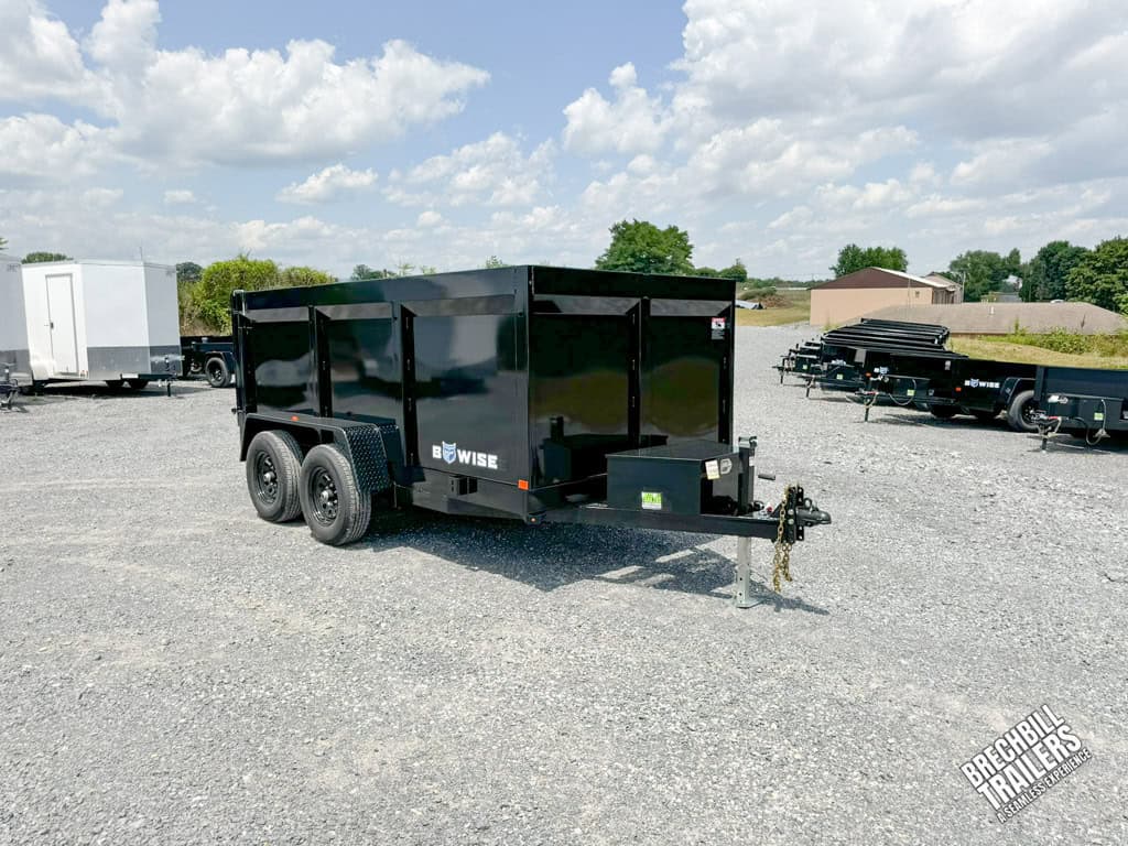 Front of Bwise 10K High Side Dump Trailer