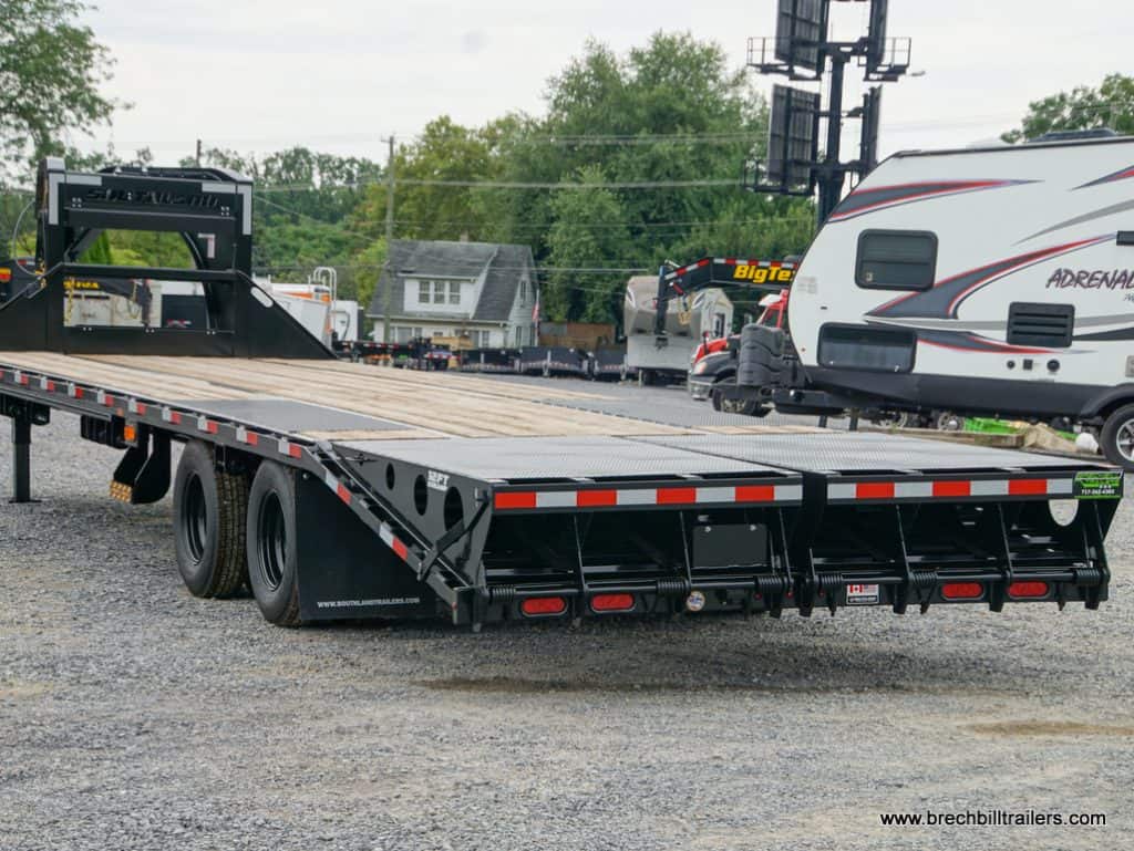 The back of the trailer.