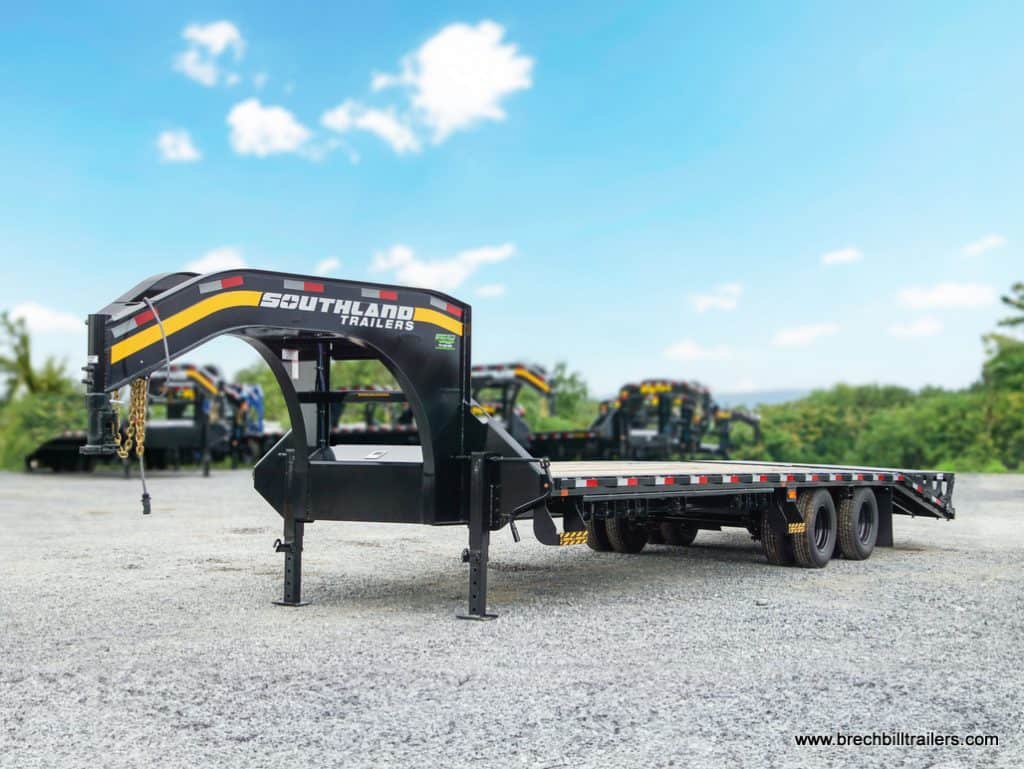 Southland 26K Tandem Dual Gooseneck Trailer parked in the lot.