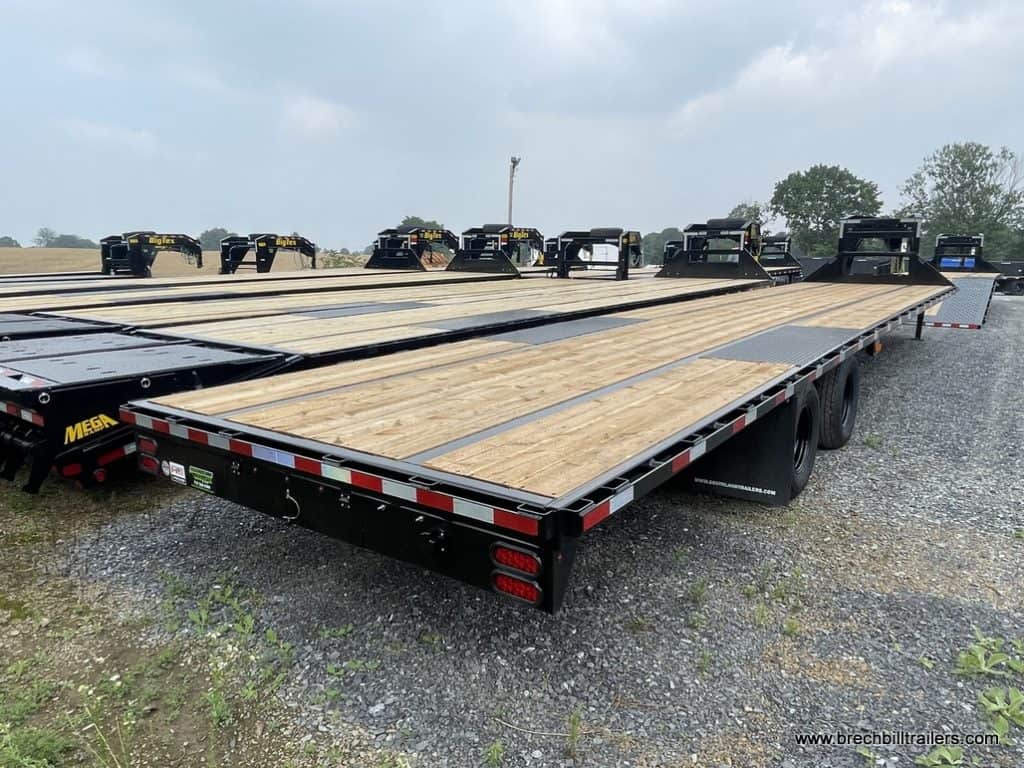 The deck on a Southland gooseneck trailer.