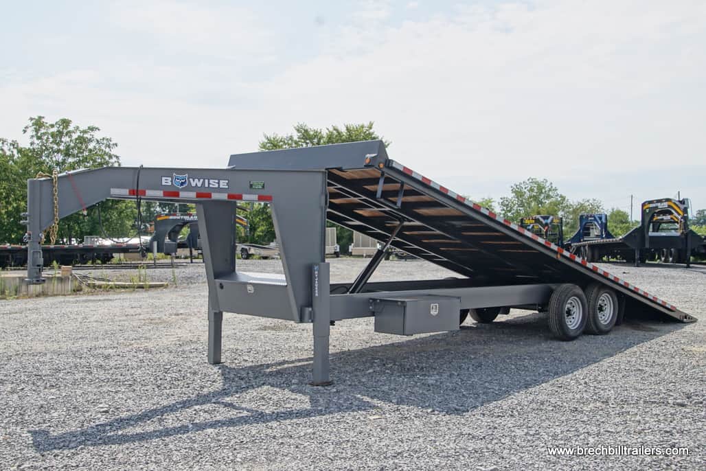Bwise 16.8K Gooseneck Hydraulic Tilt-Deck Trailer 102in X 24ft