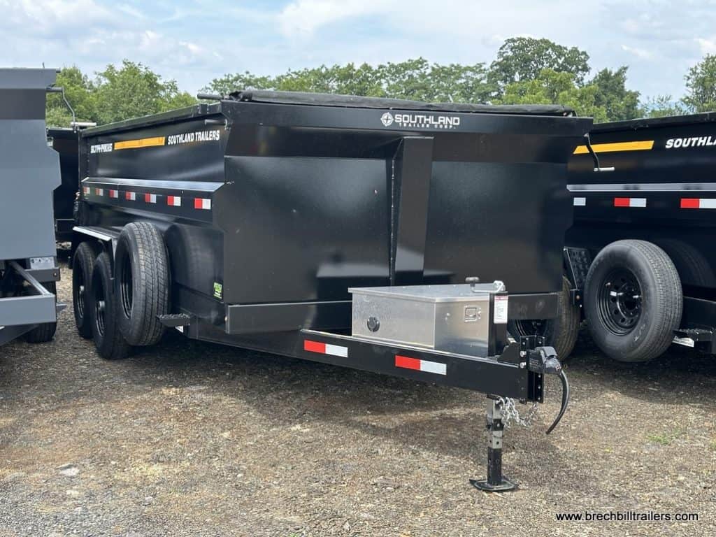 Front of Southland 15K Tandem Axle High Side Dump Trailer