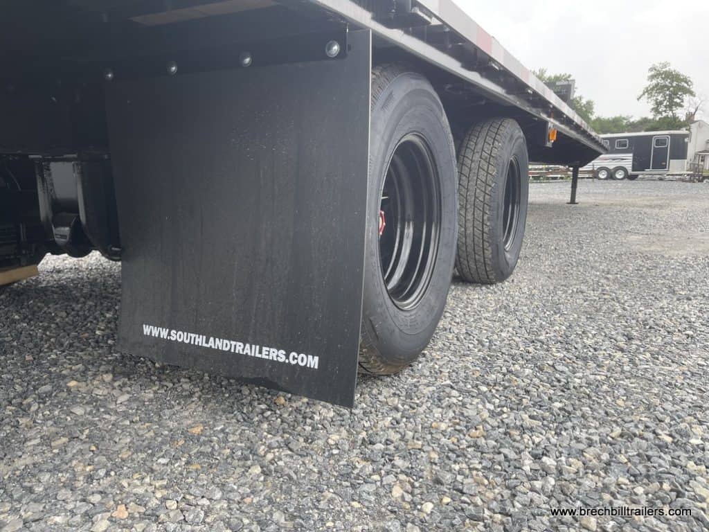 Wheels on a Southland 29K Tandem Dual Gooseneck Trailer