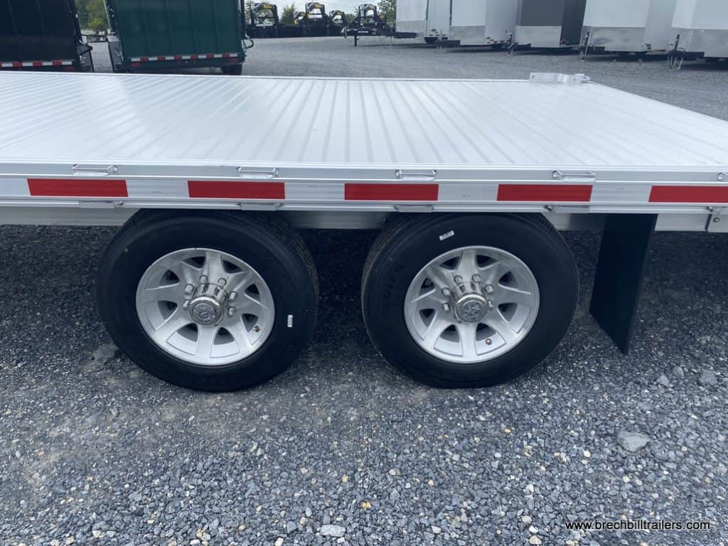 Wheels on the EBY Deck-Over 16K Equipment Trailer 24.5x8.5