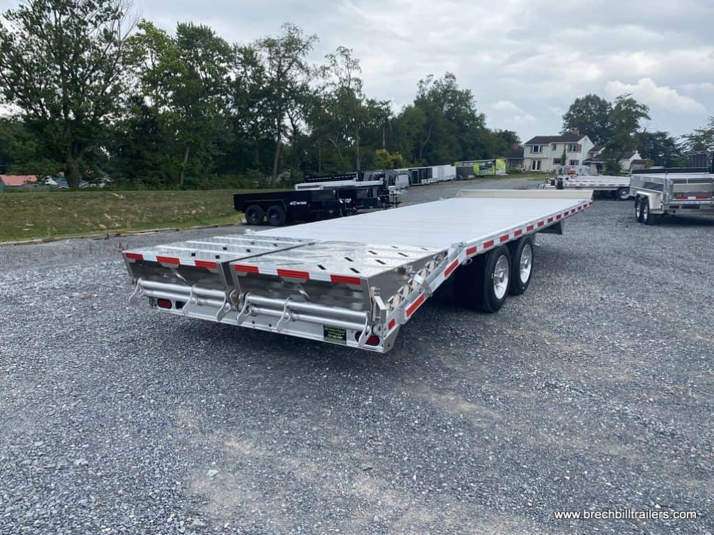 Ramps on the EBY Deck-Over 16K Equipment Trailer 24.5x8.5