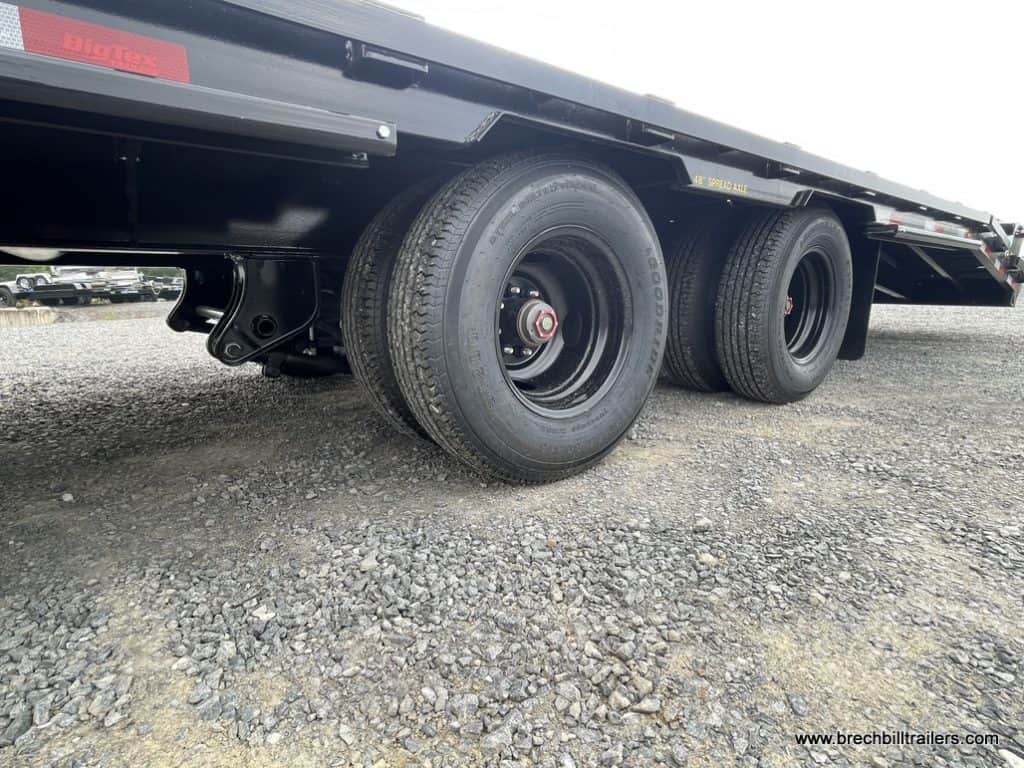 Wheels on the Big Tex trailer