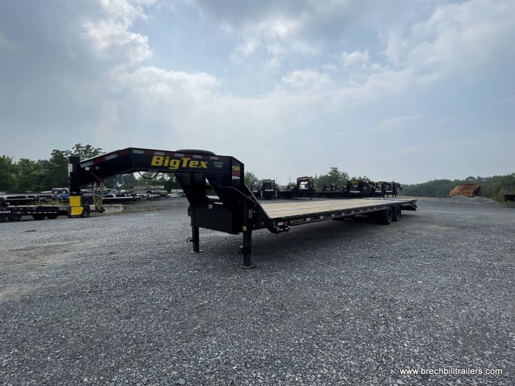 Front of the Big Tex 25.9K Tandem Dual Gooseneck Trailer