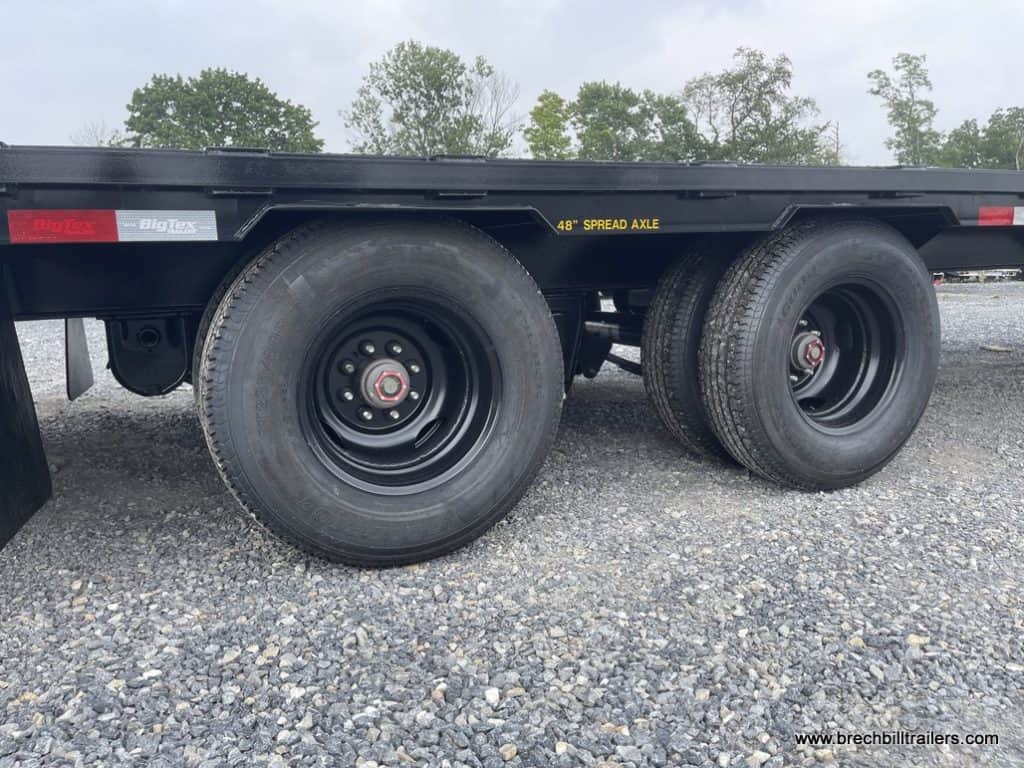 Wheels on the Big Tex 23.9K Tandem Dual Gooseneck Trailer 8.5x25