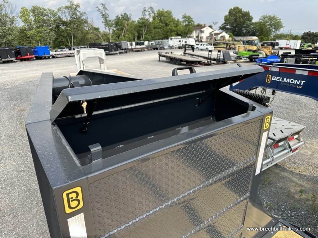 Belmont 26K Hydraulic Dovetail Gooseneck Trailer toolbox
