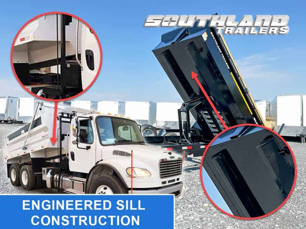 Southland Engineered Sill Construction Compare to Dump Truck Engineered Sill Construction Frame Rails 2 1024x768 1