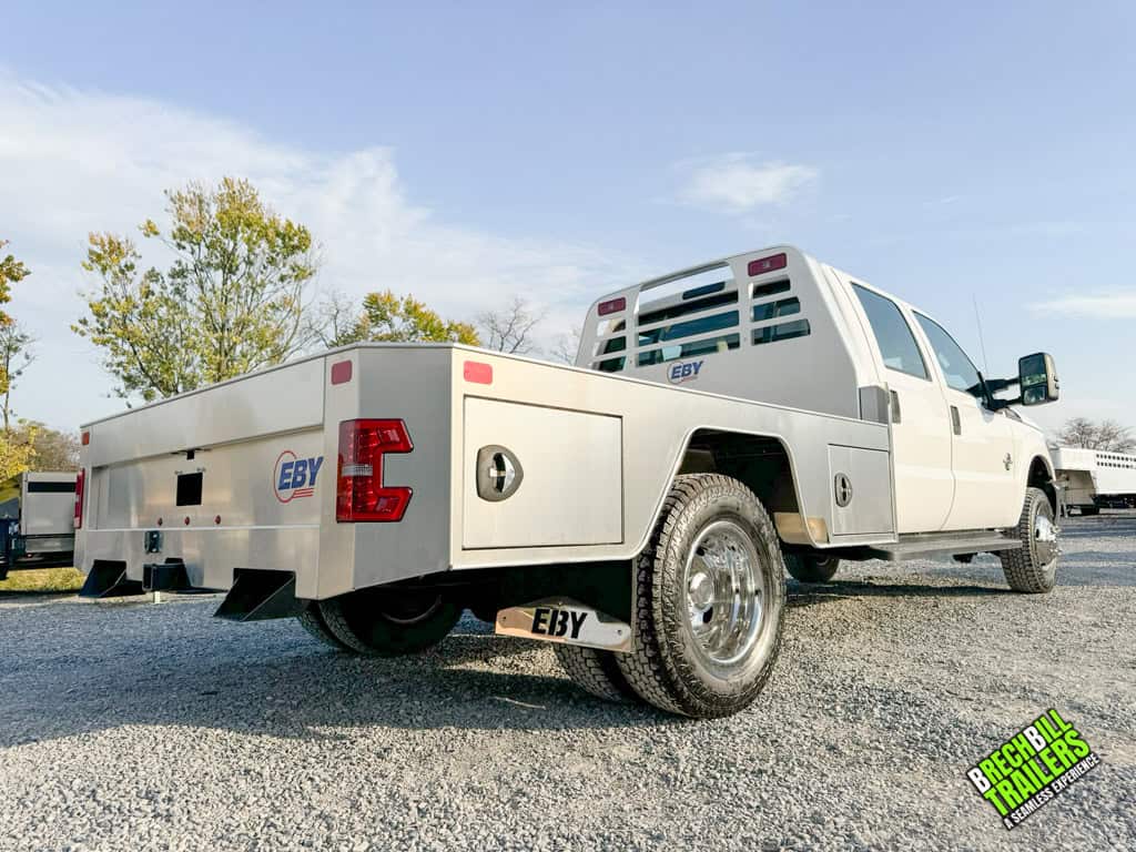 EBY 9ft Free County Truck Bed installed on a work truck
