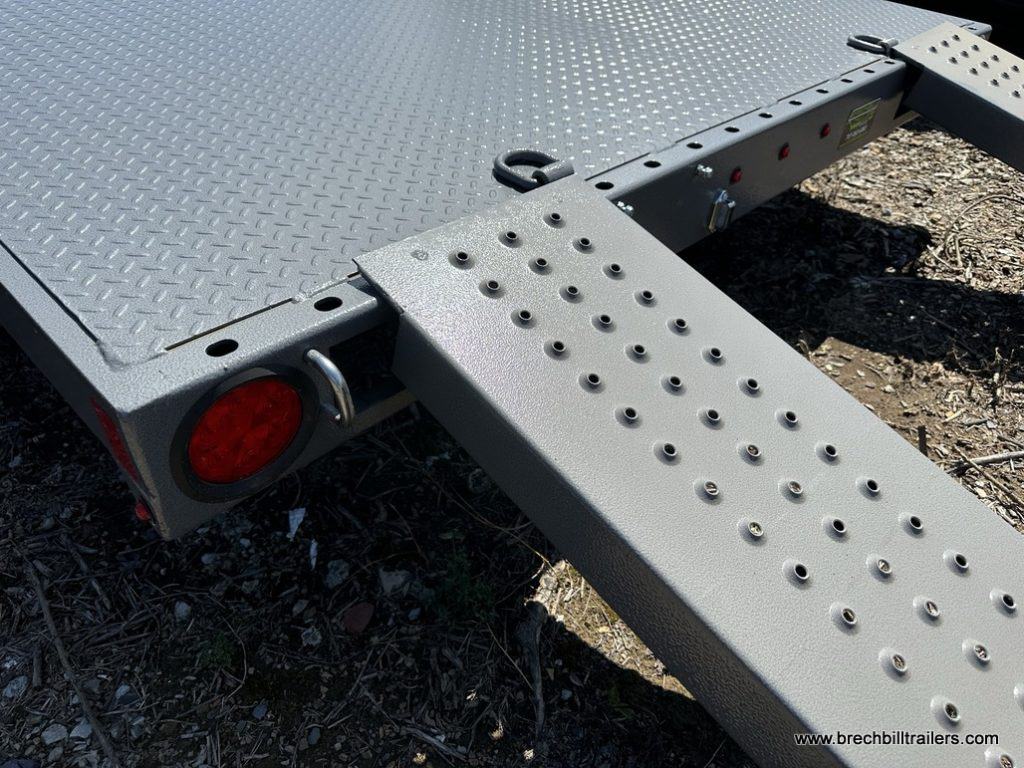 Closeup view of gray ramps